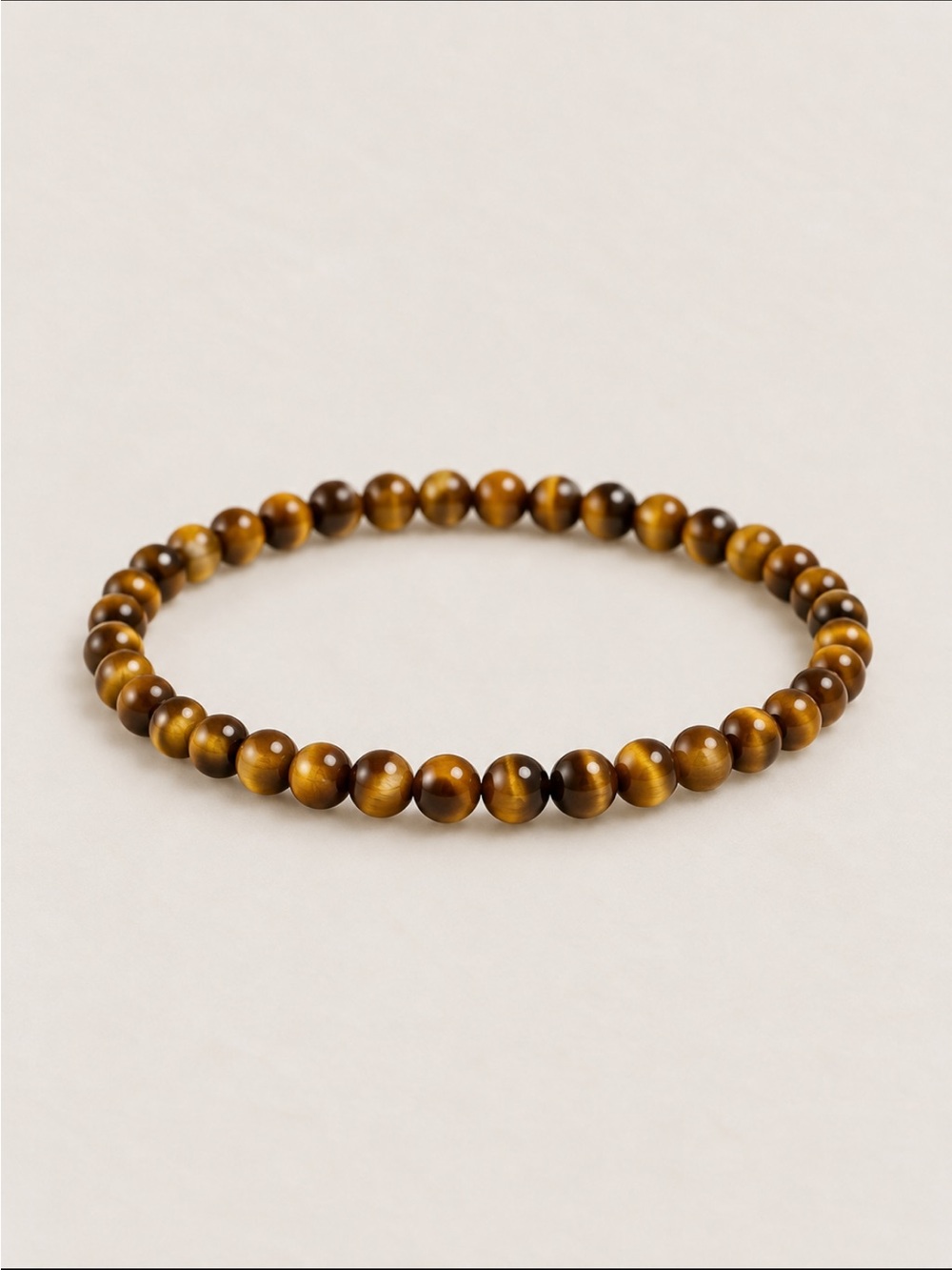 New! Tigers Eye Brown Beaded Bracelet NWOT